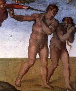 Michelangelo Buonarroti Expulsion from Garden of Eden France oil painting reproduction
